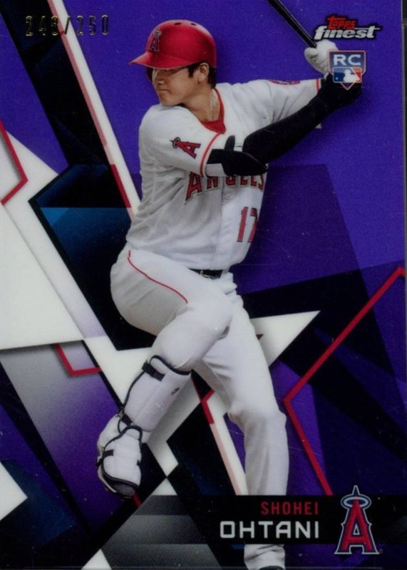 2018 Finest Ohtani Purple Ref RC /250 大谷 Shohei Ohtani 2018 Topps Finest #100 Purple Refractor /250 Price