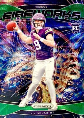 2024 Prizm #18 Fireworks - Green Wave