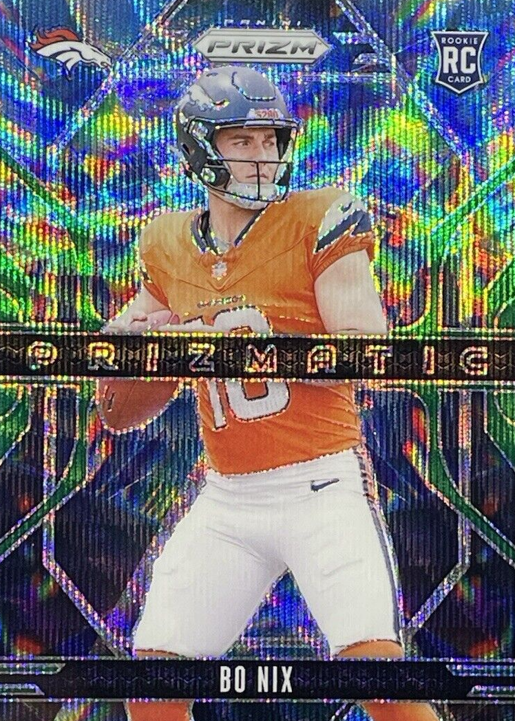 Sports Collectibles Bo Nix 2024 Prizm Prizmatic Rookie Card #11 - PSA 9 Graded  Football Trading Card 2024 Prizm Bo Nix Prizmatic #11 PSA 9 Graded Football  Card