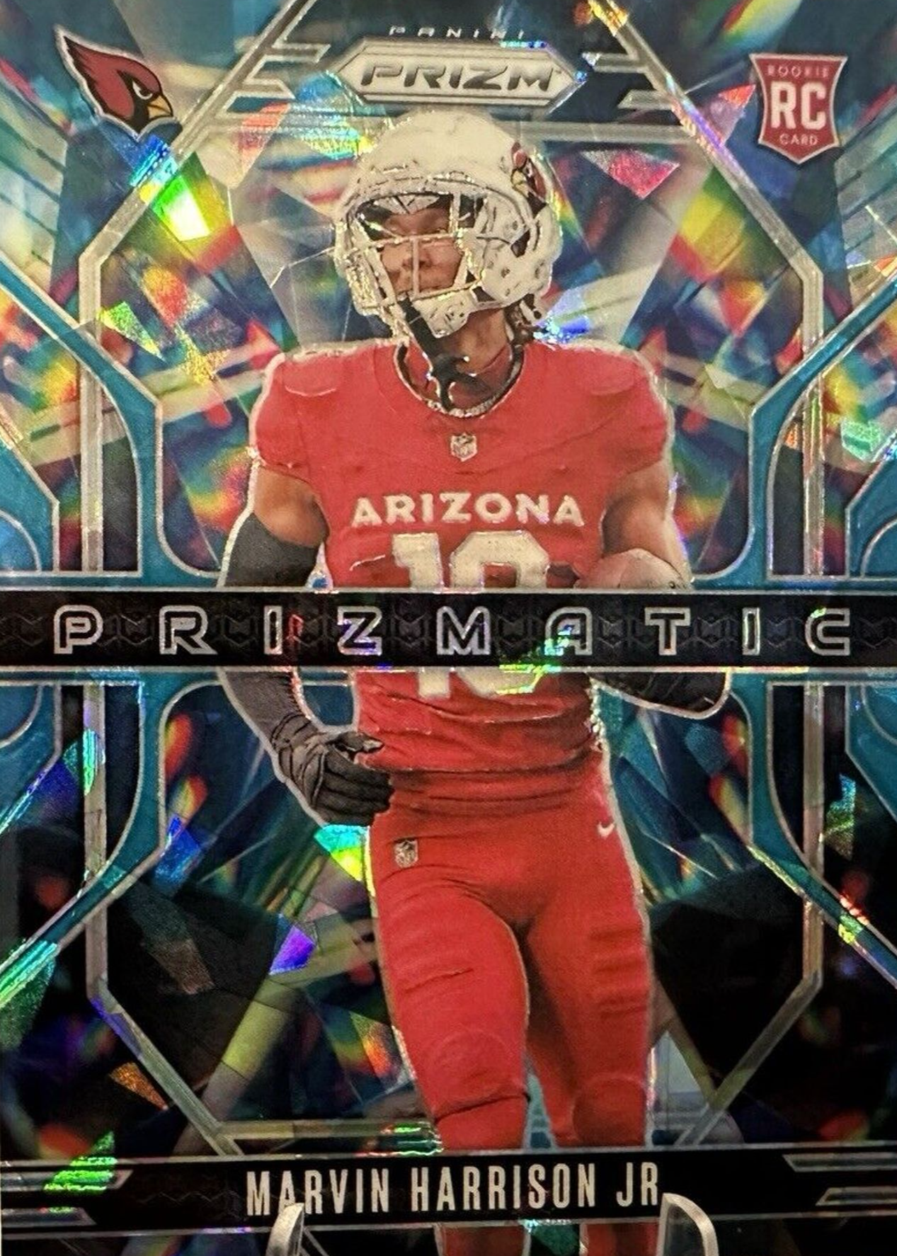 Marvin Harrison Jr. 2024 Prizm #12 Prizmatic - Blue Ice /99 Price