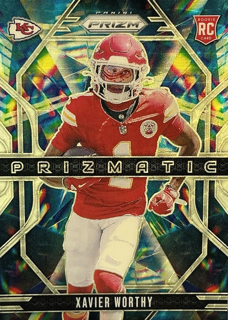 Xavier Worthy 2024 Prizm #14 Prizmatic - Gold Vinyl /5 Price Guide