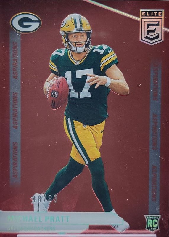 Michael Pratt 2024 Elite #135 Aspirations (/83) Rookie RAW