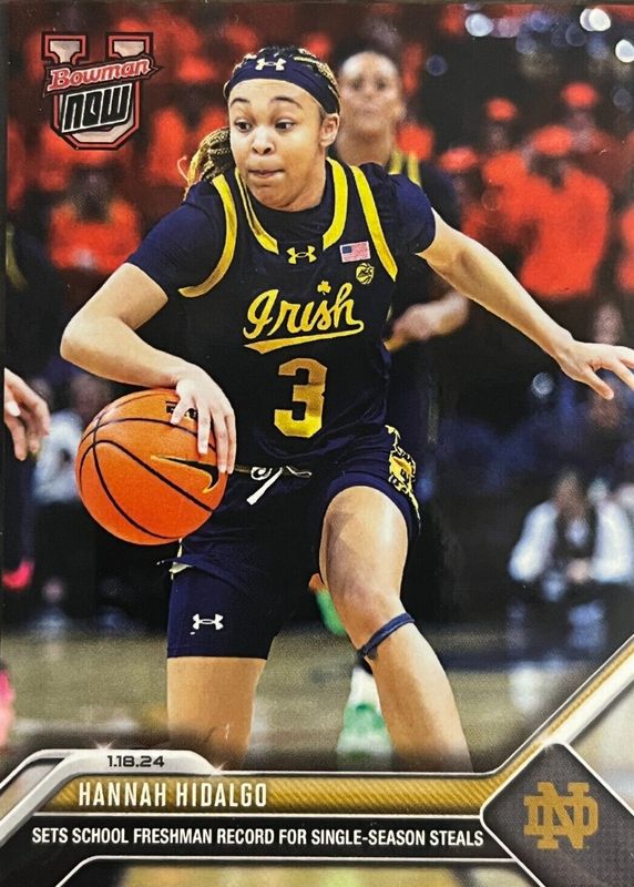 Hannah Hidalgo 2023 Bowman U Now #35 Base (Print Run: 437) RAW