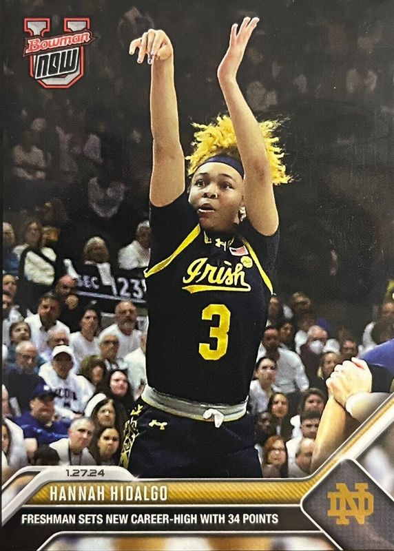 Hannah Hidalgo 2023 Bowman U Now #38 Base (Print Run: 606) PSA 9