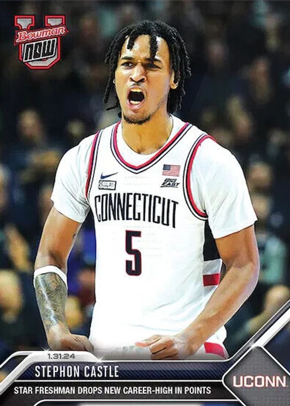 Stephon Castle 2023 Bowman U Now #42 Base (Print Run: 597) RAW