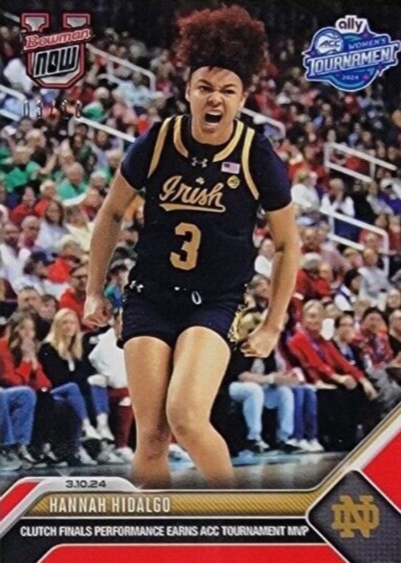 Hannah Hidalgo 2023 Bowman U Now #65 Red /10 RAW