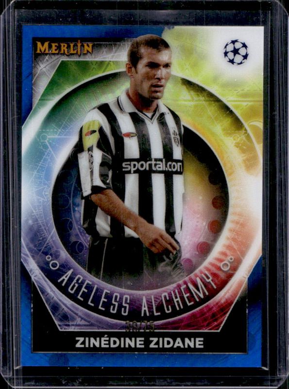 2022 Topps Merlin Chrome UEFA Club Competitions #AA-20 Ageless Alchemy - Blue Refractor /75