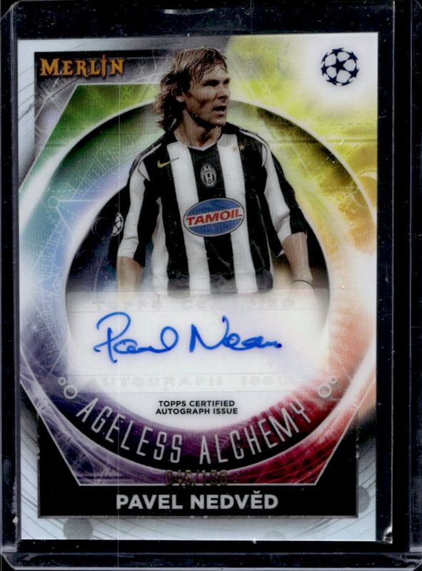 2022 Topps Merlin Chrome UEFA Club Competitions #AA-6 Ageless Alchemy Autographs /100