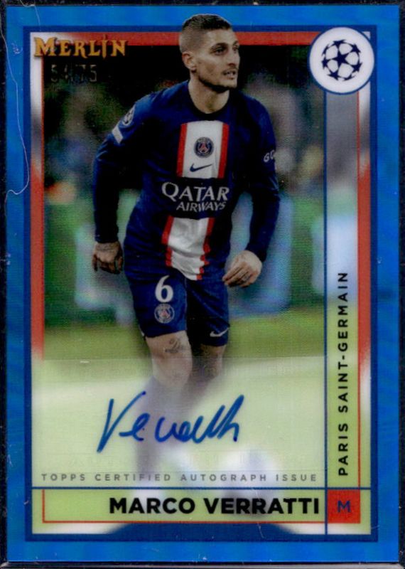 2022 Topps Merlin Chrome UEFA Club Competitions #AC-MV Autographs - Blue Refractor /75
