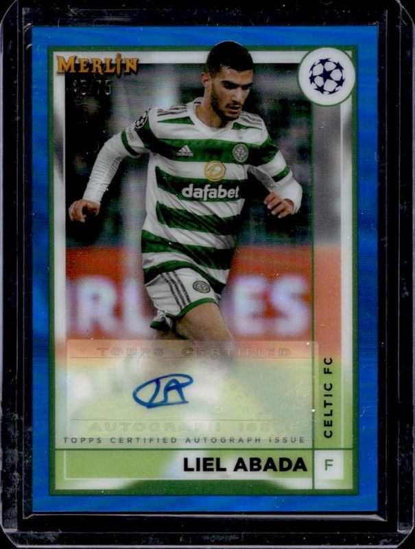 2022 Topps Merlin Chrome UEFA Club Competitions #AC-LA Autographs - Blue Refractor /75