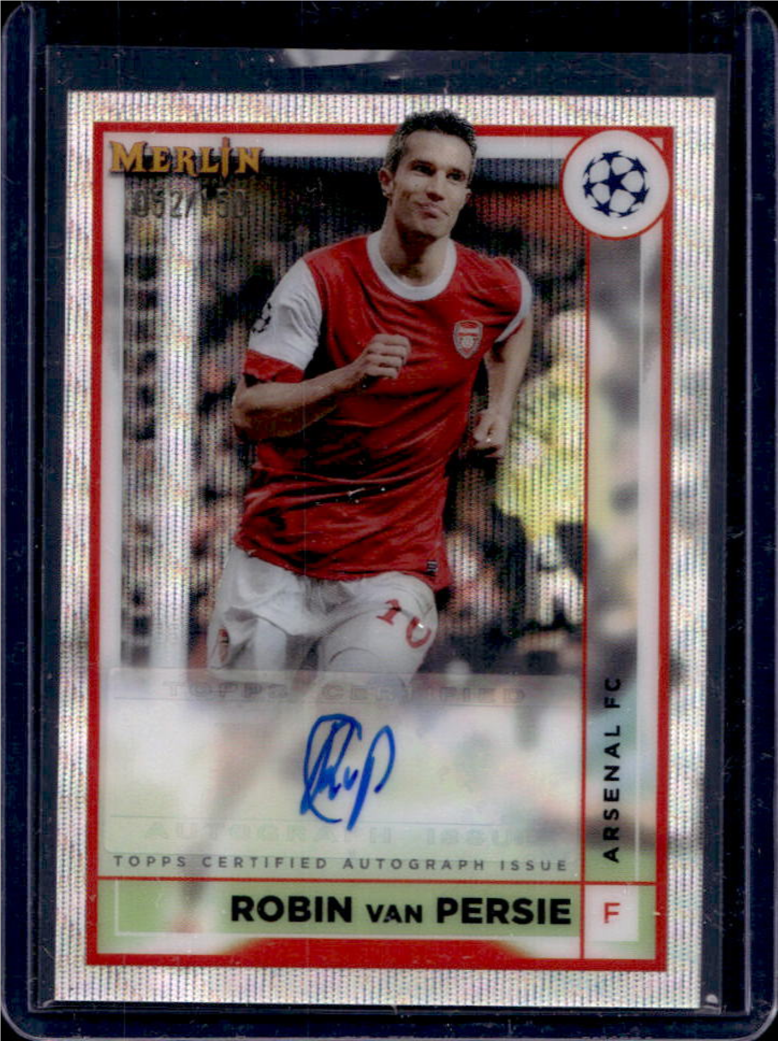 Robin van Persie 2022 Topps Merlin Chrome UEFA Club Competitions