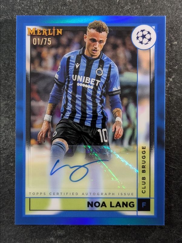 2022 Topps Merlin Chrome UEFA Club Competitions #AC-NL Autographs - Blue Refractor /75