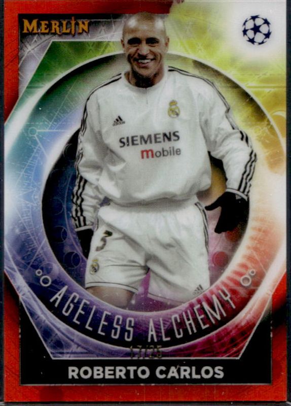 2022 Topps Merlin Chrome UEFA Club Competitions #AA-11 Ageless Alchemy - Orange Refractor /25