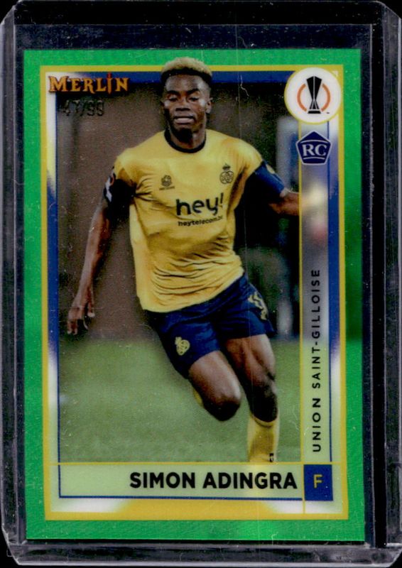 2022 Topps Merlin Chrome UEFA Club Competitions #141 Green Refractor /99