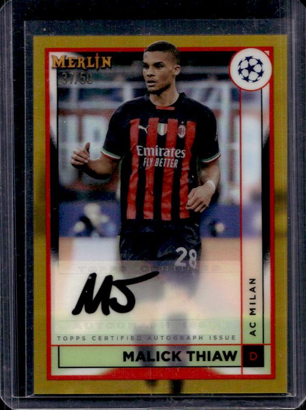 2022 Topps Merlin Chrome UEFA Club Competitions #AC-MT Autographs - Gold Refractor /50