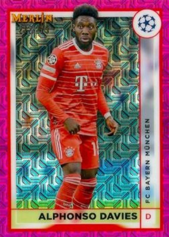 2022 Topps Merlin Chrome UEFA Club Competitions #55 Pink Mojo Refractor /275
