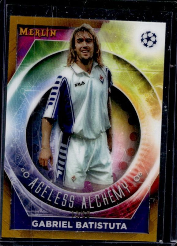 2022 Topps Merlin Chrome UEFA Club Competitions #AA-18 Ageless Alchemy - Gold Refractor /50