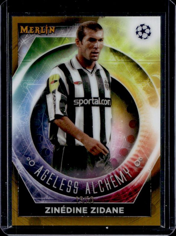 2022 Topps Merlin Chrome UEFA Club Competitions #AA-20 Ageless Alchemy - Gold Refractor /50