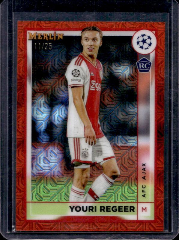 2022 Topps Merlin Chrome UEFA Club Competitions #10 Orange Mojo Refractor /25