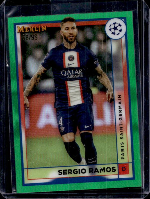 2022 Topps Merlin Chrome UEFA Club Competitions #106 Green Refractor /99