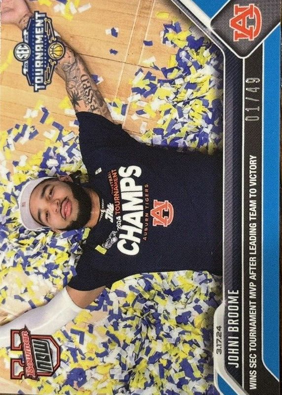 Johni Broome 2023 Bowman U Now #71 Blue /49 RAW
