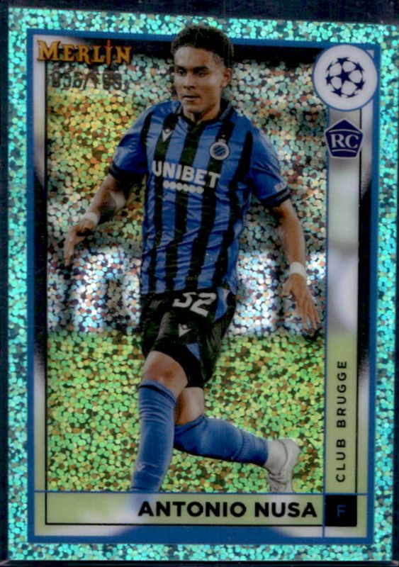2022 Topps Merlin Chrome UEFA Club Competitions #45 Aqua Speckle Refractor /199