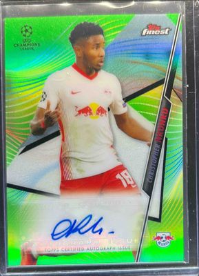 2022 Topps Finest UEFA Club Competitions #A-CN Autographs - Neon Green Refractor /99