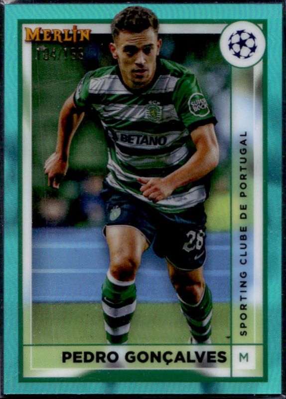 2022 Topps Merlin Chrome UEFA Club Competitions #127 Aqua Refractor /199