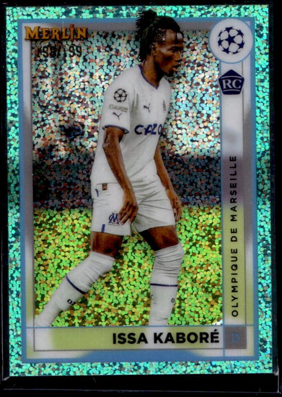 2022 Topps Merlin Chrome UEFA Club Competitions #75 Aqua Speckle Refractor /199