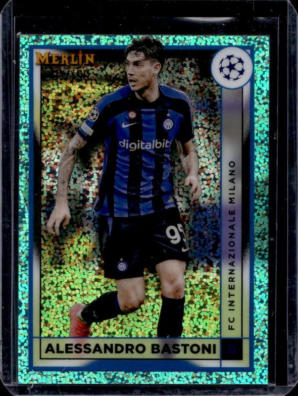 2022 Topps Merlin Chrome UEFA Club Competitions #66 Aqua Speckle Refractor /199