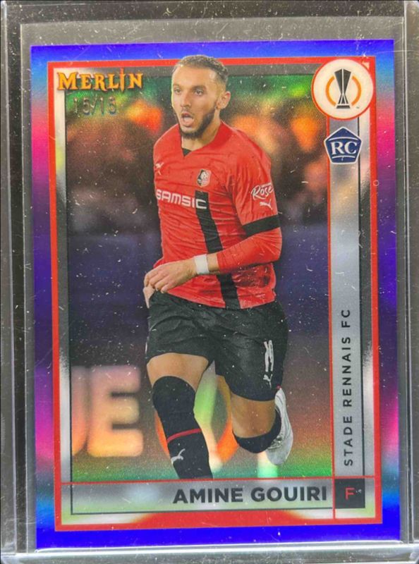 2022 Topps Merlin Chrome UEFA Club Competitions #135 Purple Refractor /15