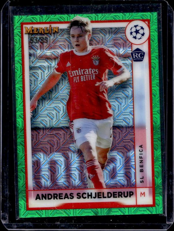 2022 Topps Merlin Chrome UEFA Club Competitions #143 Green Mojo Refractor /99