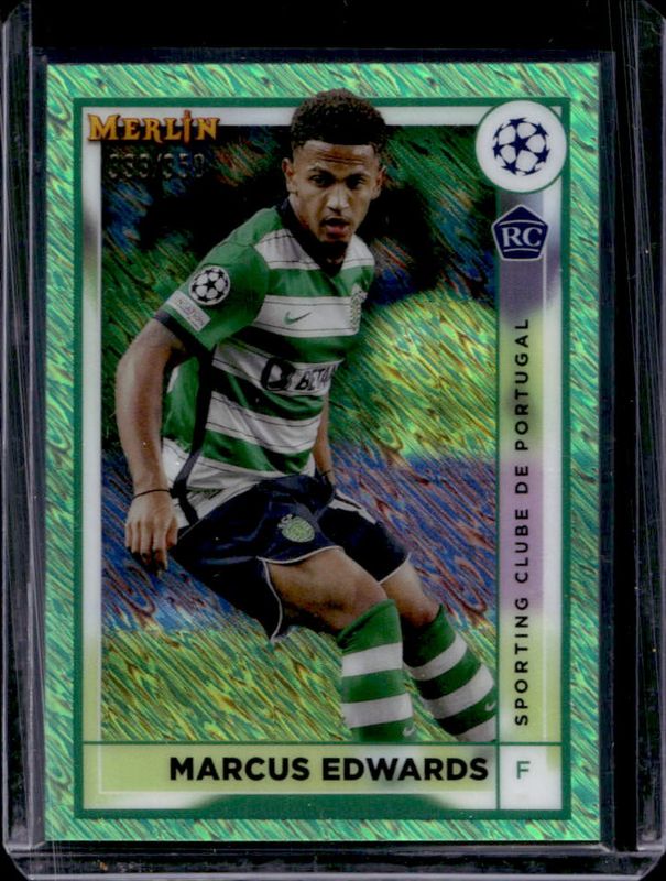 2022 Topps Merlin Chrome UEFA Club Competitions #126 Neon Green Shimmer Refractor /350