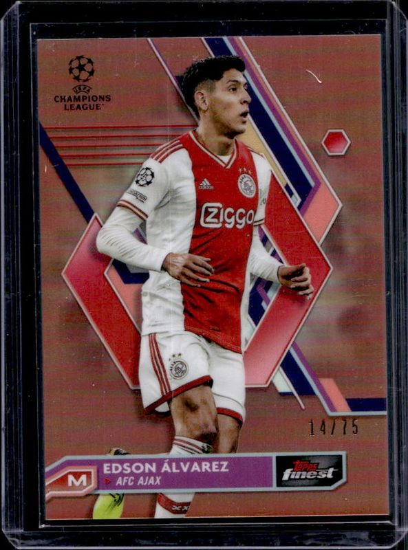 2022 Topps Finest UEFA Club Competitions #41 Rose Gold Refractor /75