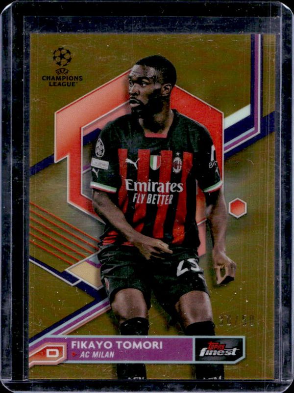 2022 Topps Finest UEFA Club Competitions #150 Gold Refractor /50