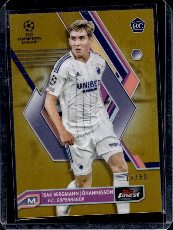 2022 Topps Finest UEFA Club Competitions #37 Gold Refractor /50