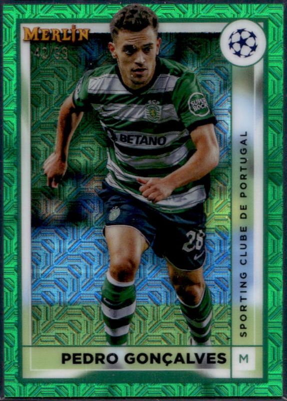 2022 Topps Merlin Chrome UEFA Club Competitions #127 Green Mojo Refractor /99