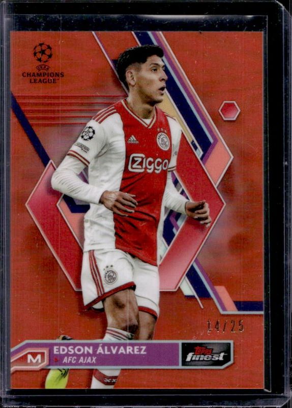 2022 Topps Finest UEFA Club Competitions #41 Orange Refractor /25