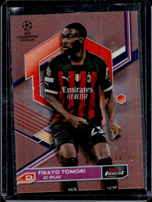 2022 Topps Finest UEFA Club Competitions #150 Rose Gold Refractor /75