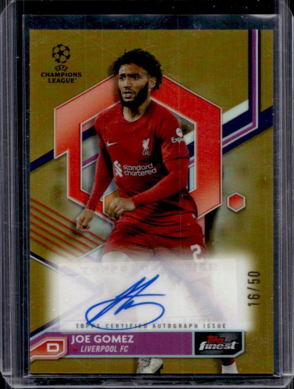 2022 Topps Finest UEFA Club Competitions #A-GO Autographs - Gold Refractor /50