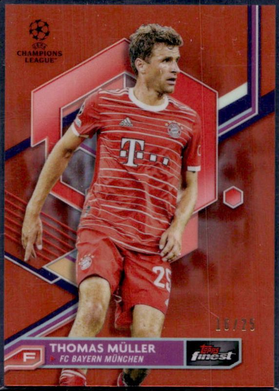 2022 Topps Finest UEFA Club Competitions #6 Orange Refractor /25