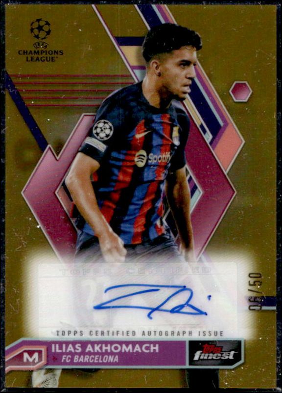 2022 Topps Finest UEFA Club Competitions #A-IA Autographs - Gold Refractor /50
