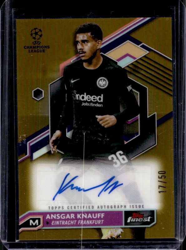 2022 Topps Finest UEFA Club Competitions #A-AK Autographs - Gold Refractor /50