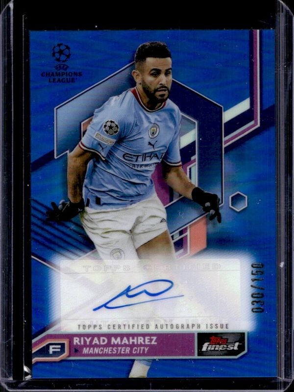 2022 Topps Finest UEFA Club Competitions #A-RM Autographs - Blue Refractor /150