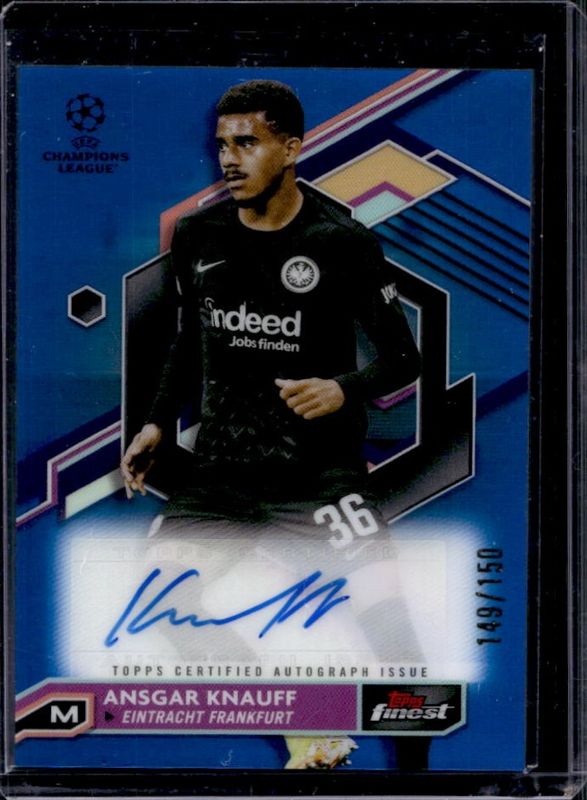 2022 Topps Finest UEFA Club Competitions #A-AK Autographs - Blue Refractor /150