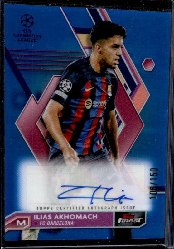 2022 Topps Finest UEFA Club Competitions #A-IA Autographs - Blue Refractor /150