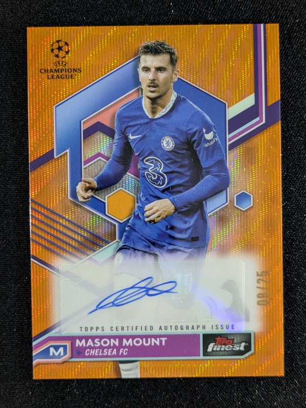 2022 Topps Finest UEFA Club Competitions #A-MM Autographs - Orange Wave Refractor /25