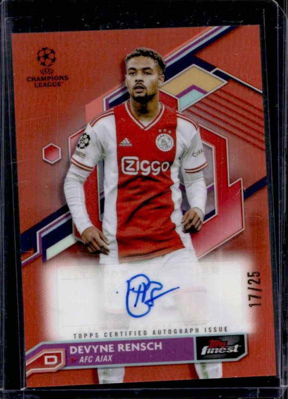 2022 Topps Finest UEFA Club Competitions #A-DR Autographs - Orange Refractor /25