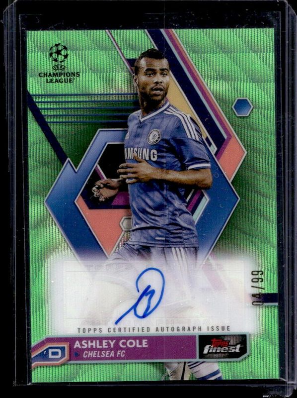 2022 Topps Finest UEFA Club Competitions #A-AC Autographs - Neon Green Wave Refractor /99