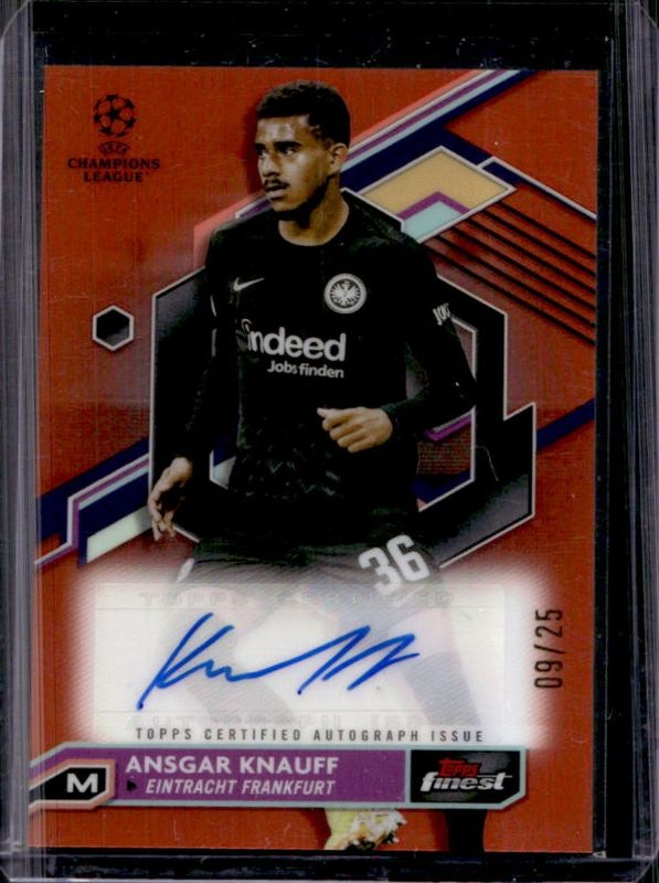 2022 Topps Finest UEFA Club Competitions #A-AK Autographs - Orange Refractor /25